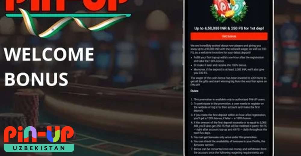 Xush kelibsiz bonus Pin Up Platforma UZ xush kelibsiz bonus va bepul aylanishlar